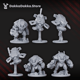 Tabletop Terrain Miniature Shadow Combat Suits