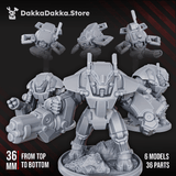 Tabletop Terrain Miniature Shadow Combat Suits