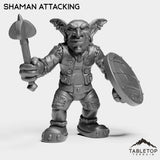 Tabletop Terrain Miniature Shaman Attacking Goblin Starters