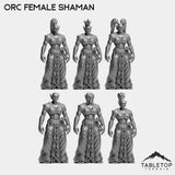 Tabletop Terrain Miniature Shaman Orc Female Starters