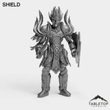 Tabletop Terrain Miniature Shield Darkness Warrior