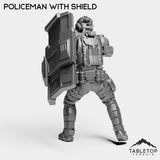 Tabletop Terrain Miniature Shield Officer - Raid44