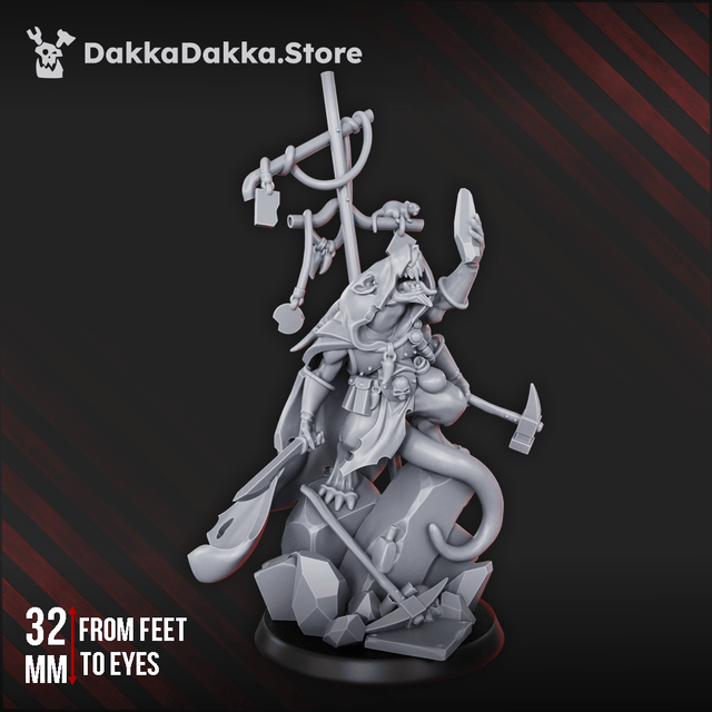 Tabletop Terrain Miniature Shift Supervisor Three-Armed