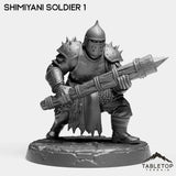 Tabletop Terrain Miniature Shimiyani Soldiers - Alchemical Satrapy