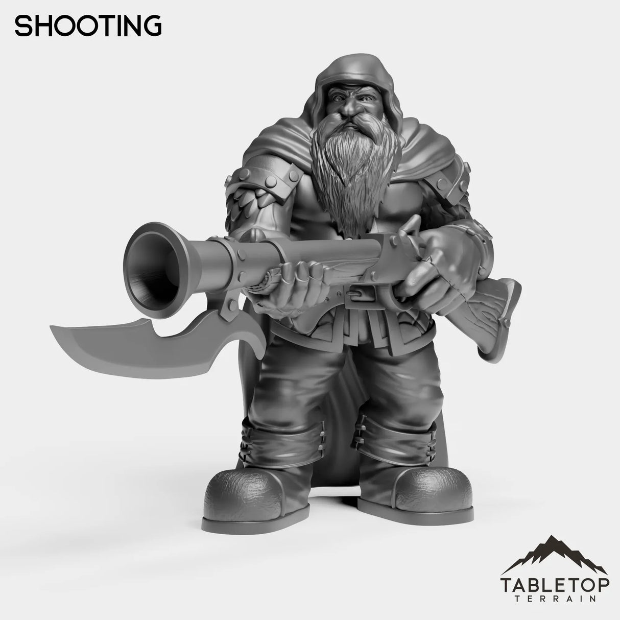 Tabletop Terrain Miniature Shooting Dwarf Rifleman
