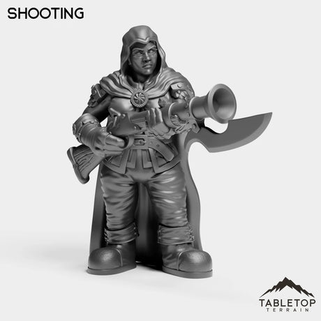 Tabletop Terrain Miniature Shooting Dwarf Rifleman Female