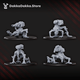 Tabletop Terrain Miniature Shroomspawn Weapons Crew Squad (x6)