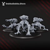 Tabletop Terrain Miniature Shroomspawn Weapons Crew Squad (x6)