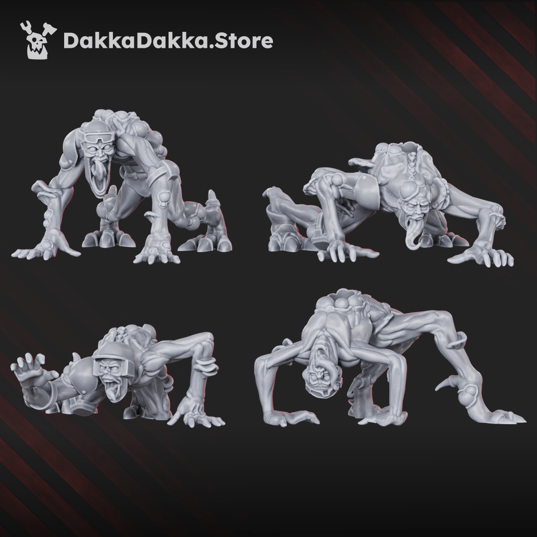 Tabletop Terrain Miniature Shroomspawn Weapons Crew Squad (x6)