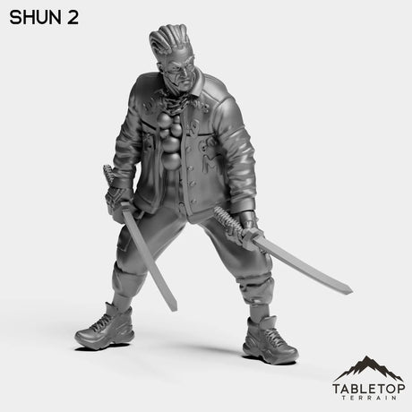 Tabletop Terrain Miniature Shun 2 Shun - Strike Team Omega & Almighty Friends