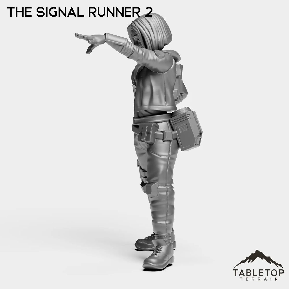 Tabletop Terrain Miniature Signal Runner - Ash Nomads