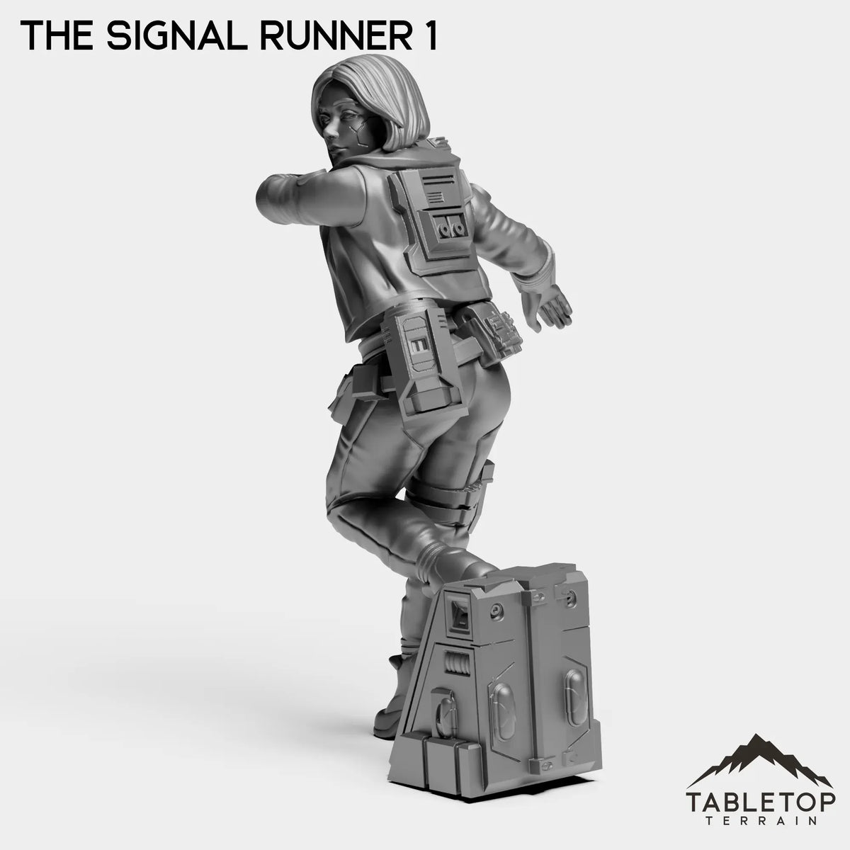 Tabletop Terrain Miniature Signal Runner - Ash Nomads