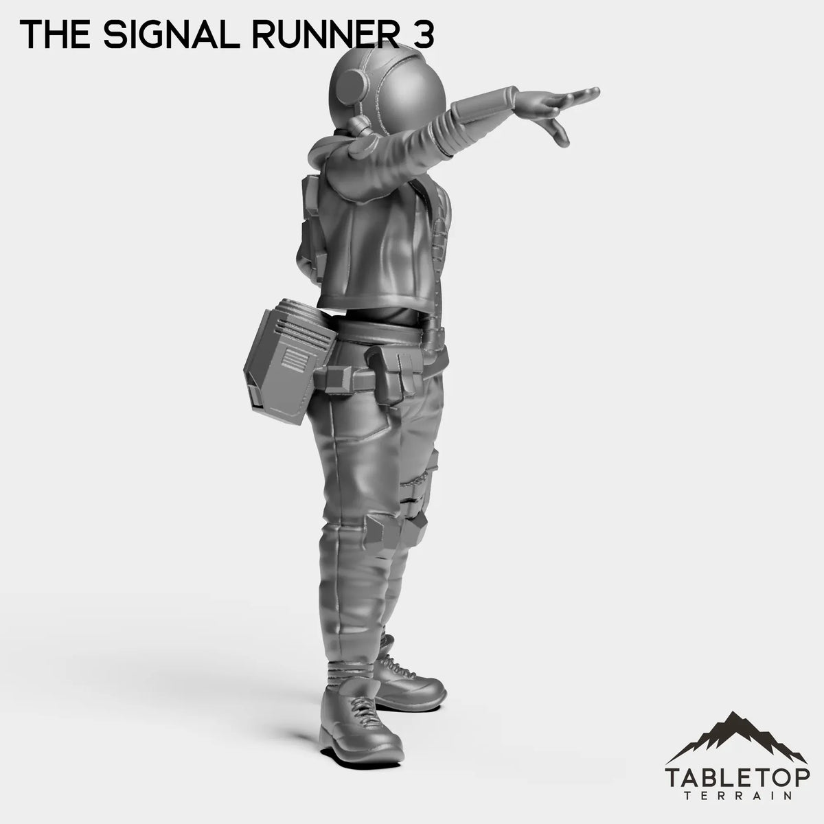 Tabletop Terrain Miniature Signal Runner - Ash Nomads