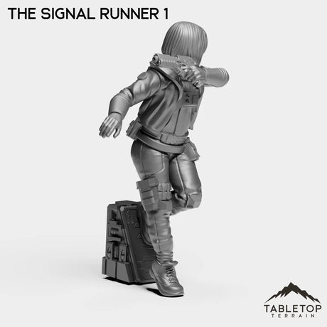 Tabletop Terrain Miniature Signal Runner - Ash Nomads