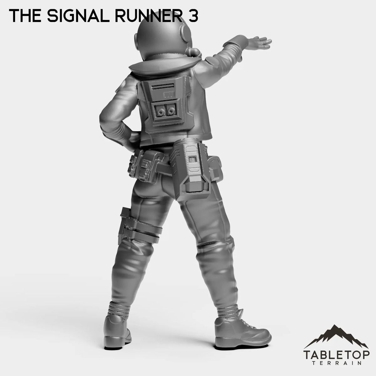 Tabletop Terrain Miniature Signal Runner - Ash Nomads