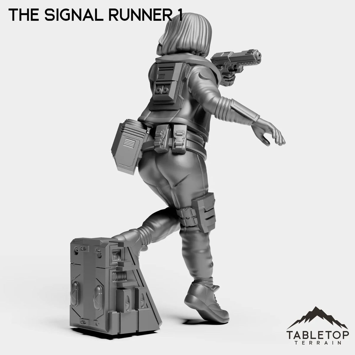 Tabletop Terrain Miniature Signal Runner - Ash Nomads