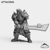 Tabletop Terrain Miniature Silver Paladin Crusader