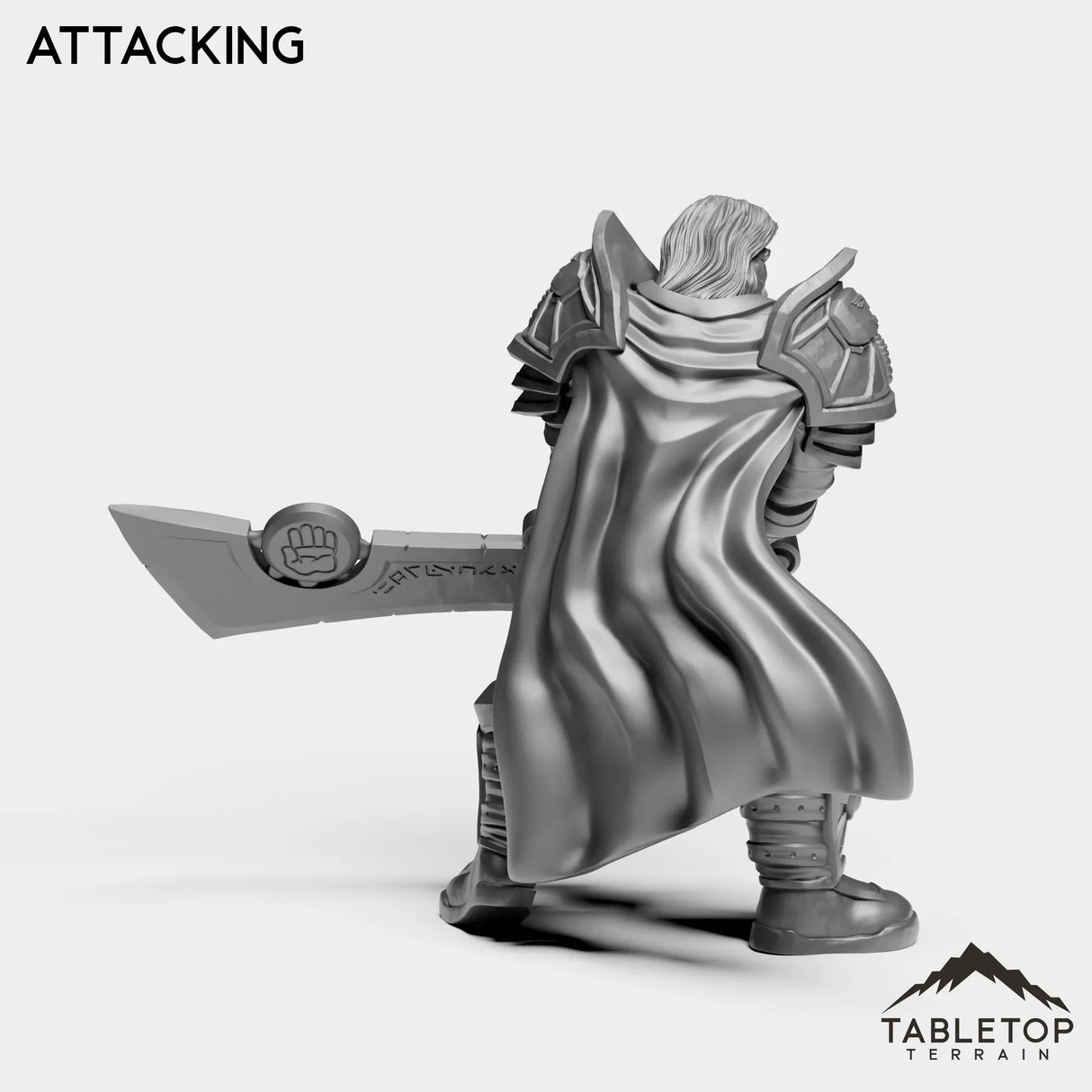 Tabletop Terrain Miniature Silver Paladin Crusader