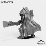 Tabletop Terrain Miniature Silver Paladin Crusader