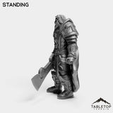 Tabletop Terrain Miniature Silver Paladin Crusader