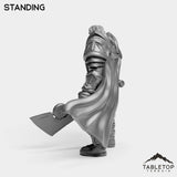 Tabletop Terrain Miniature Silver Paladin Crusader