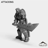Tabletop Terrain Miniature Silver Paladin Crusader