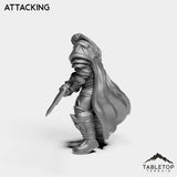 Tabletop Terrain Miniature Silver Paladin Crusader