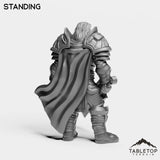 Tabletop Terrain Miniature Silver Paladin Crusader