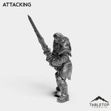 Tabletop Terrain Miniature Silver Paladin Exarch