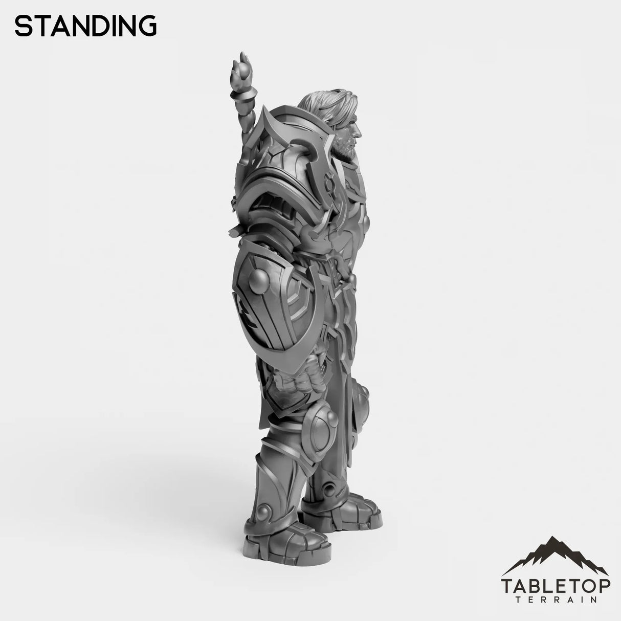 Tabletop Terrain Miniature Silver Paladin Exarch