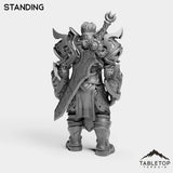 Tabletop Terrain Miniature Silver Paladin Exarch