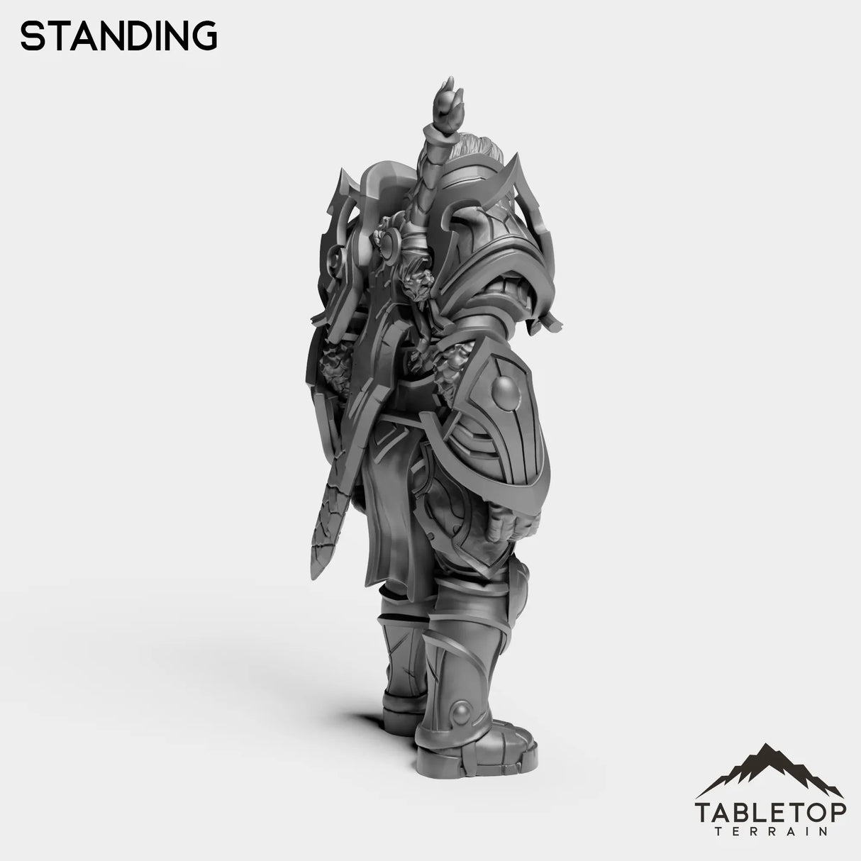 Tabletop Terrain Miniature Silver Paladin Exarch