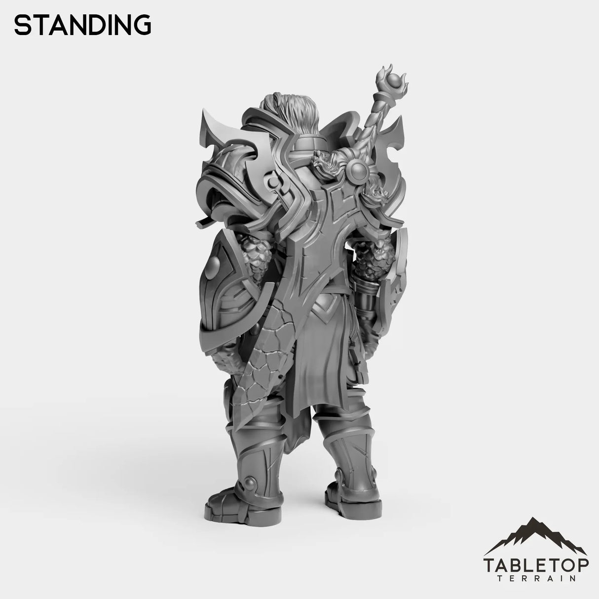Tabletop Terrain Miniature Silver Paladin Exarch