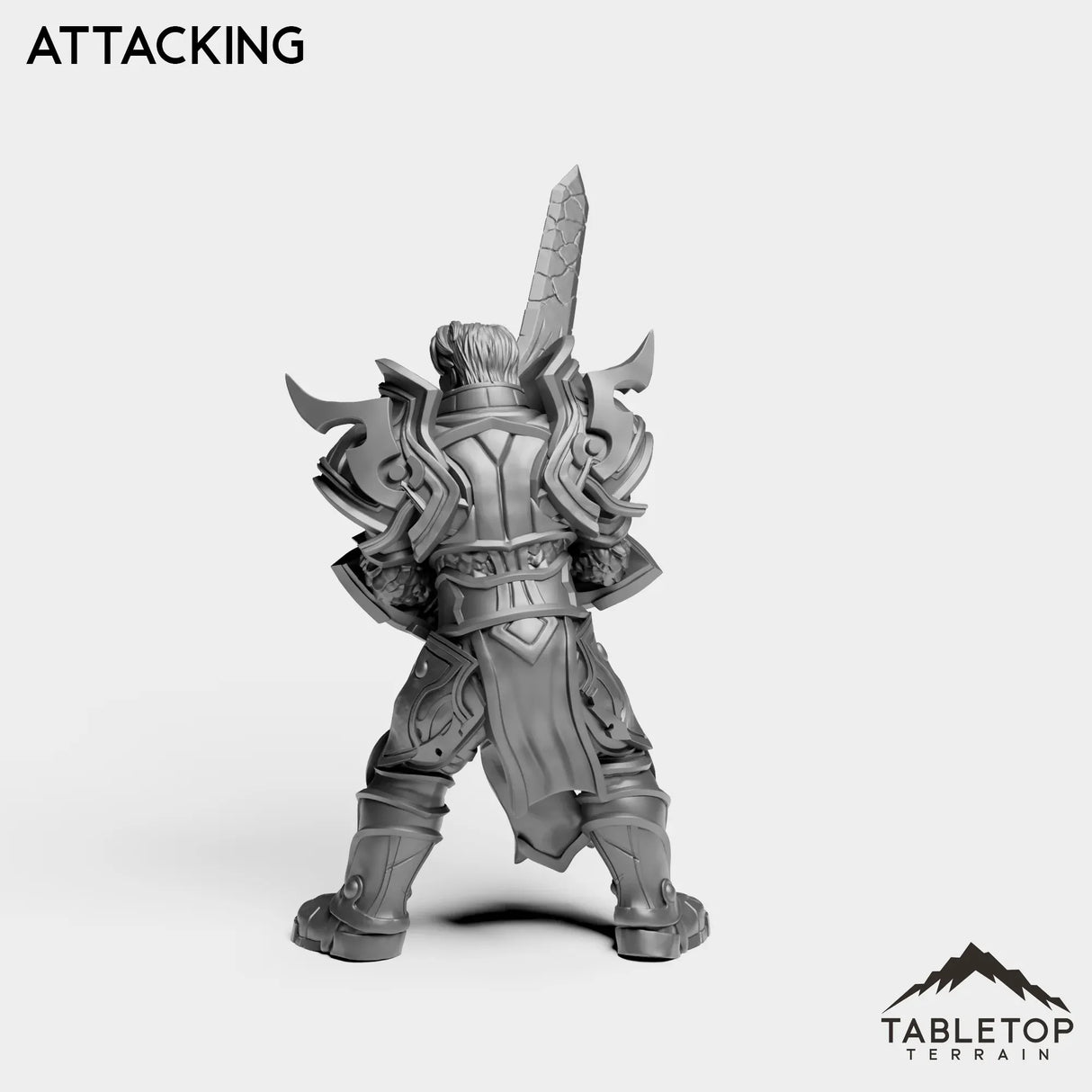 Tabletop Terrain Miniature Silver Paladin Exarch