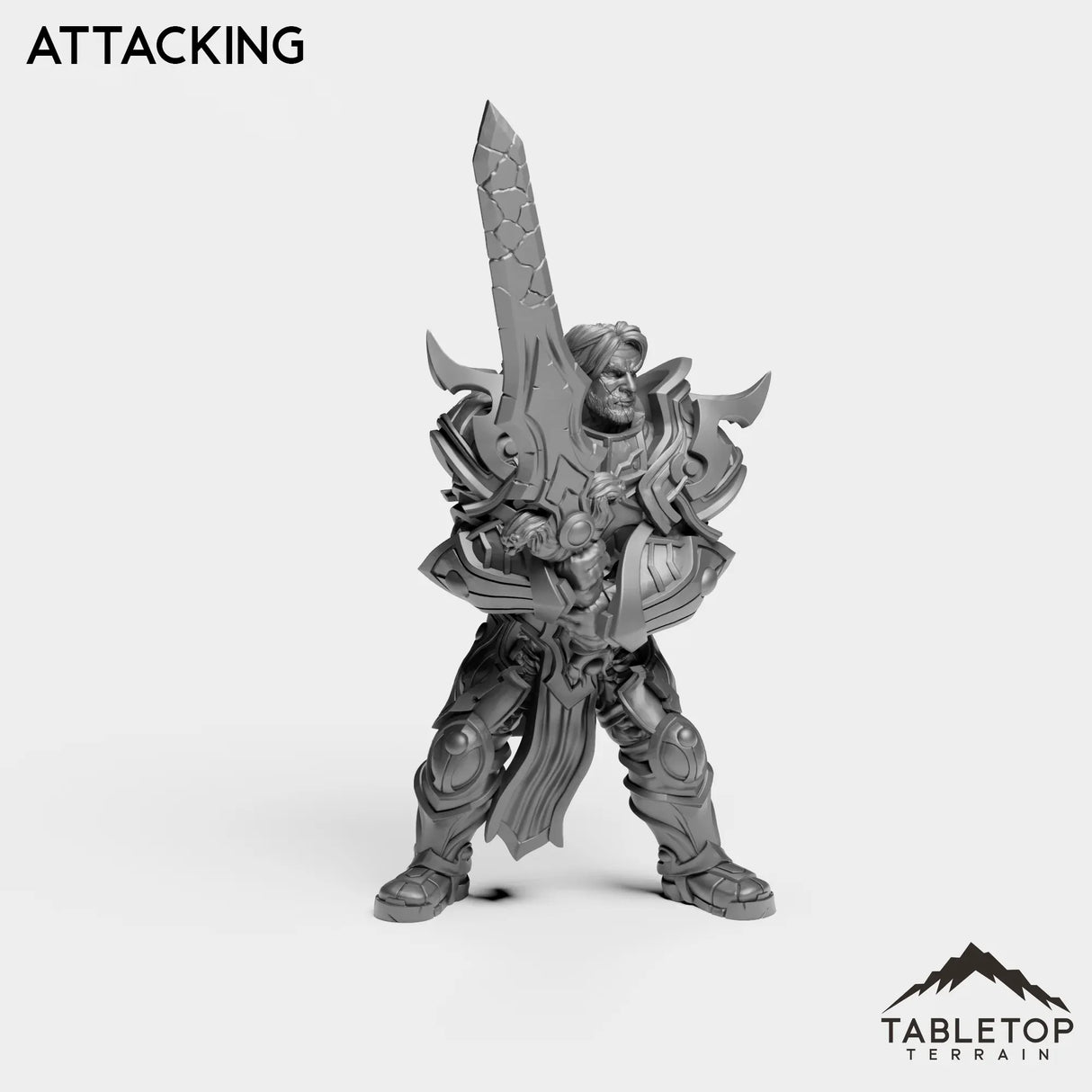 Tabletop Terrain Miniature Silver Paladin Exarch