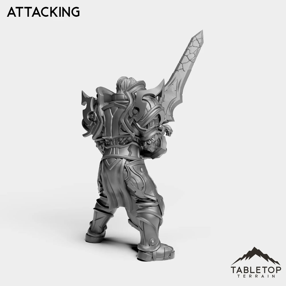 Tabletop Terrain Miniature Silver Paladin Exarch