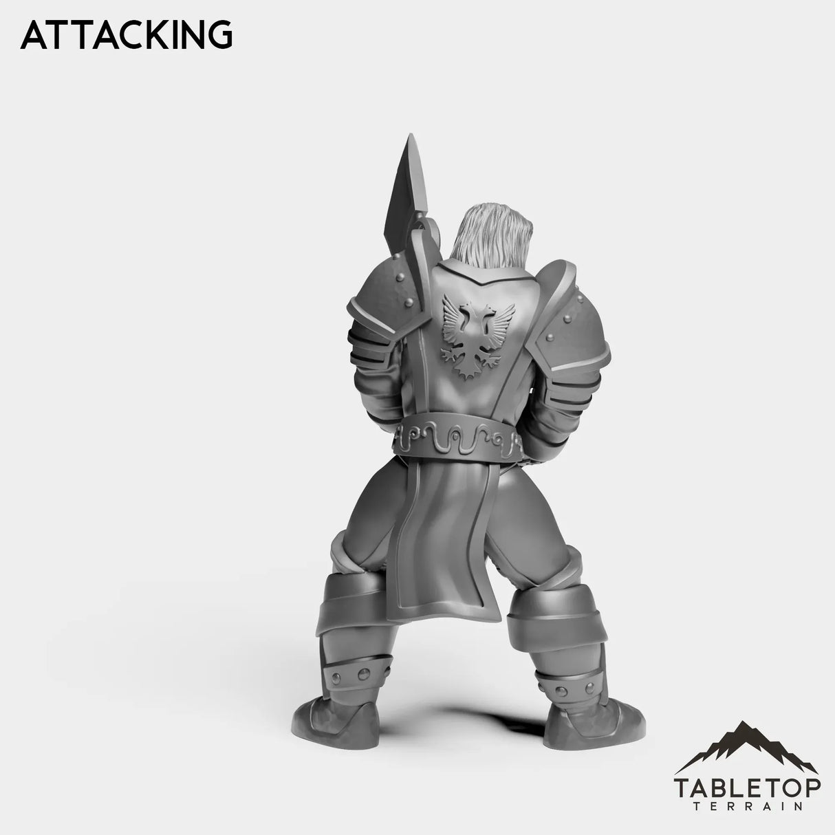 Tabletop Terrain Miniature Silver Paladin Highlord