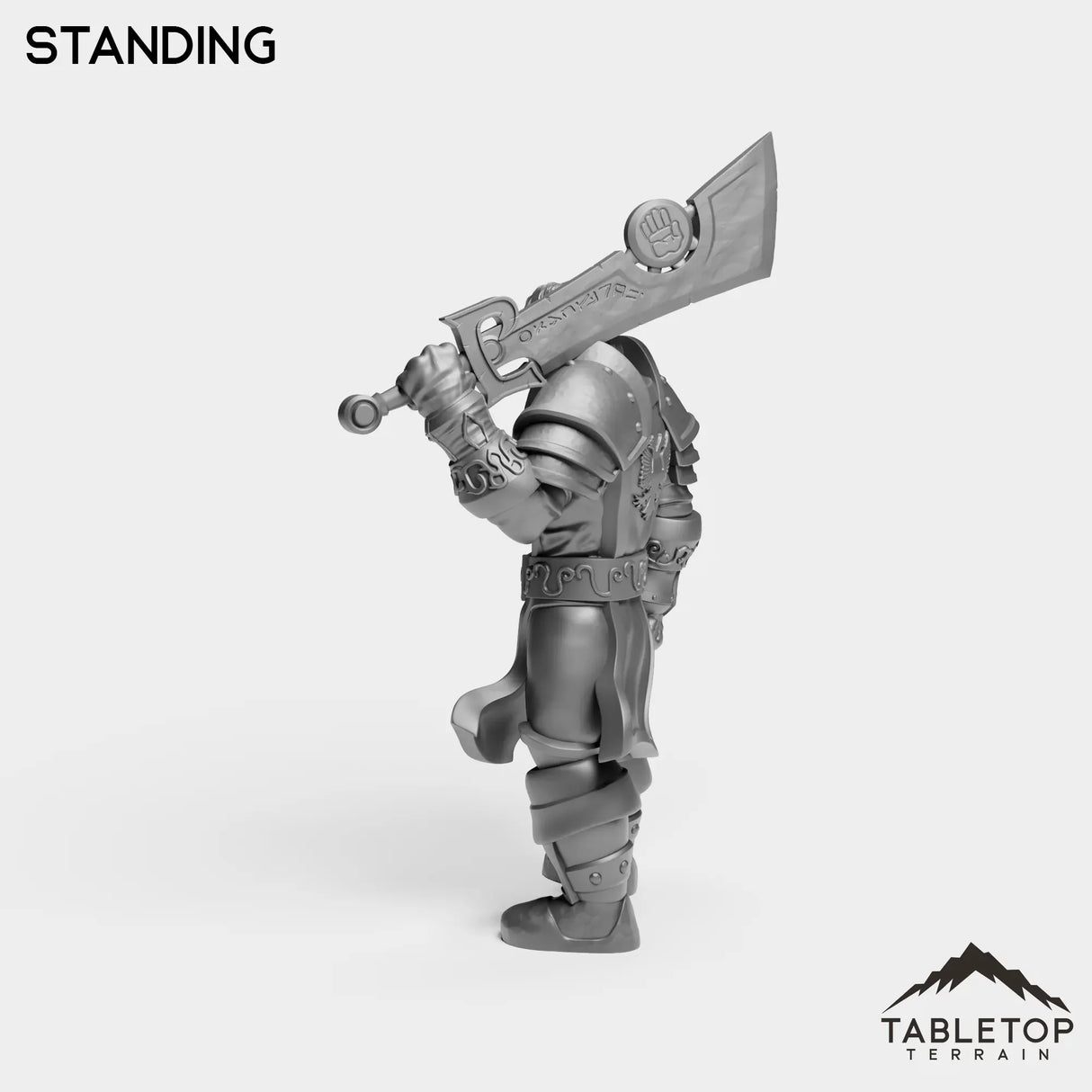Tabletop Terrain Miniature Silver Paladin Highlord