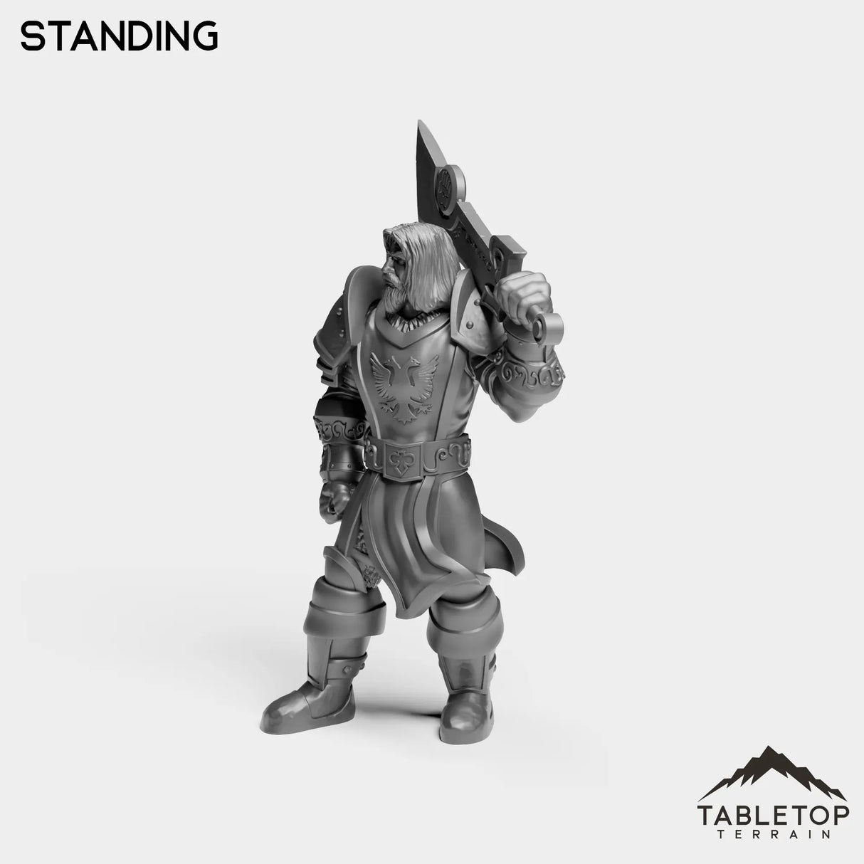 Tabletop Terrain Miniature Silver Paladin Highlord