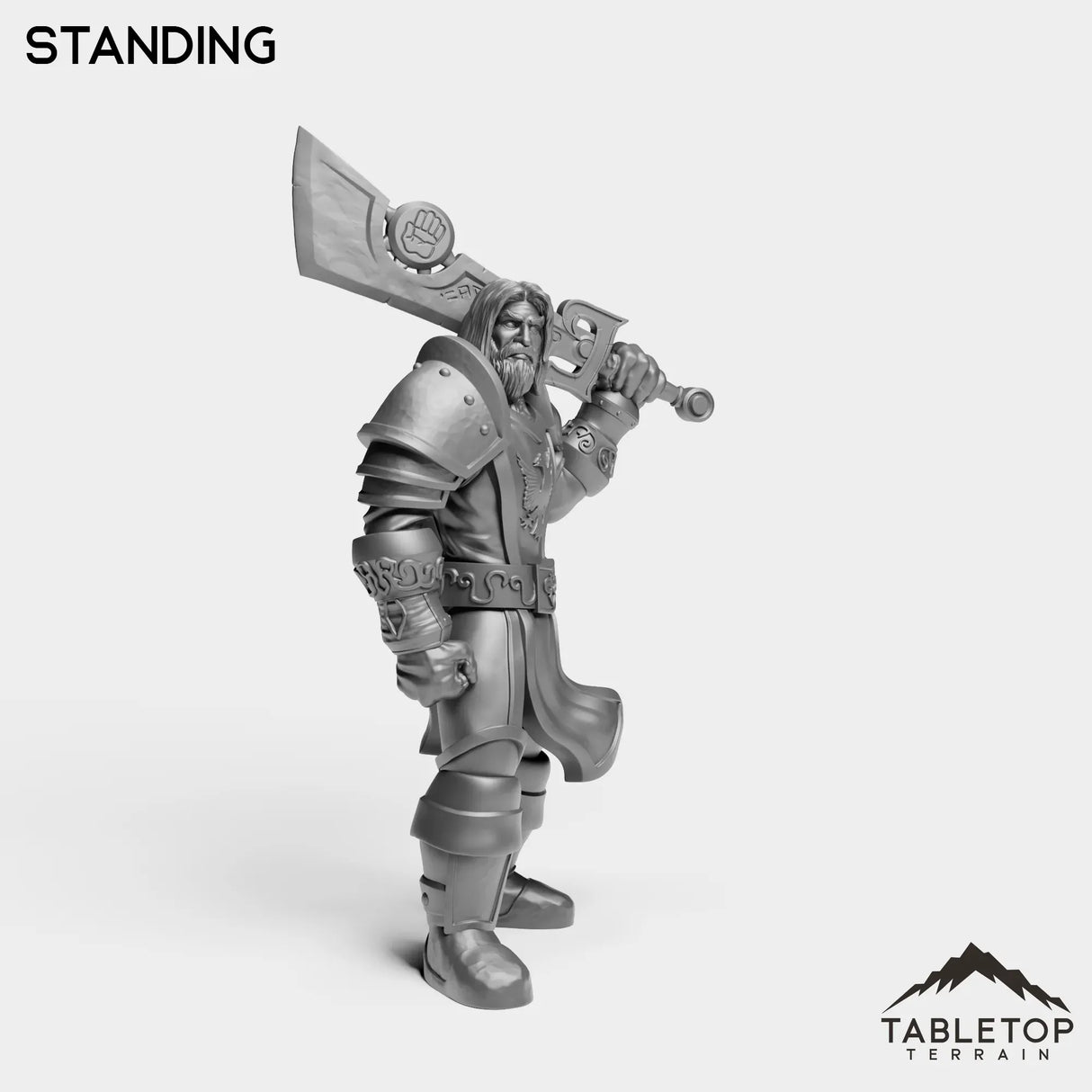Tabletop Terrain Miniature Silver Paladin Highlord