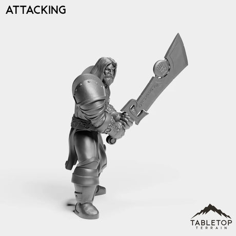 Tabletop Terrain Miniature Silver Paladin Highlord