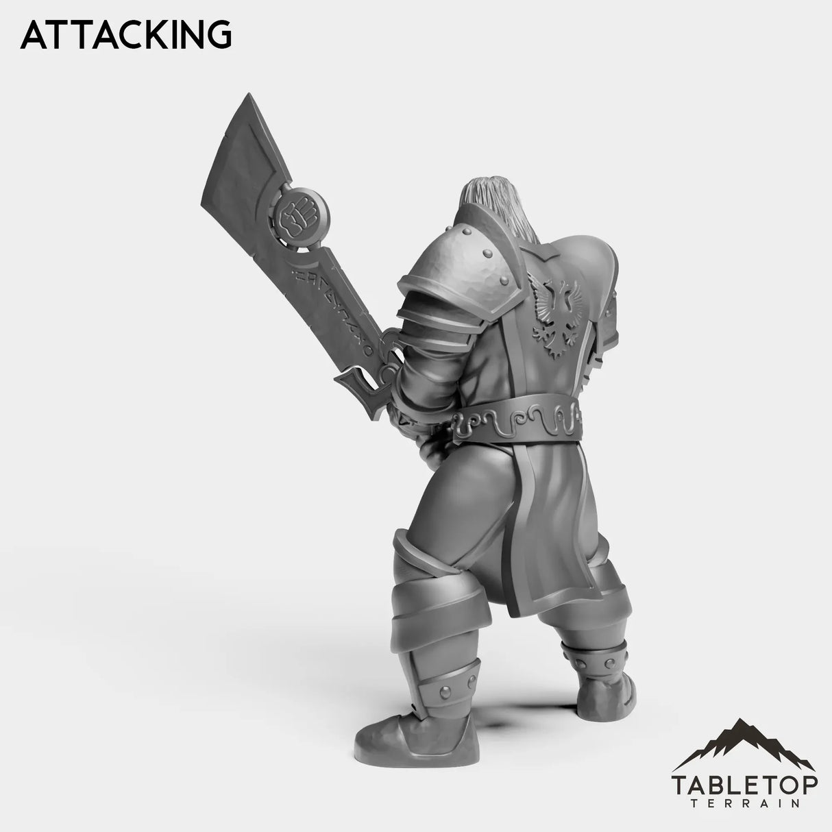 Tabletop Terrain Miniature Silver Paladin Highlord