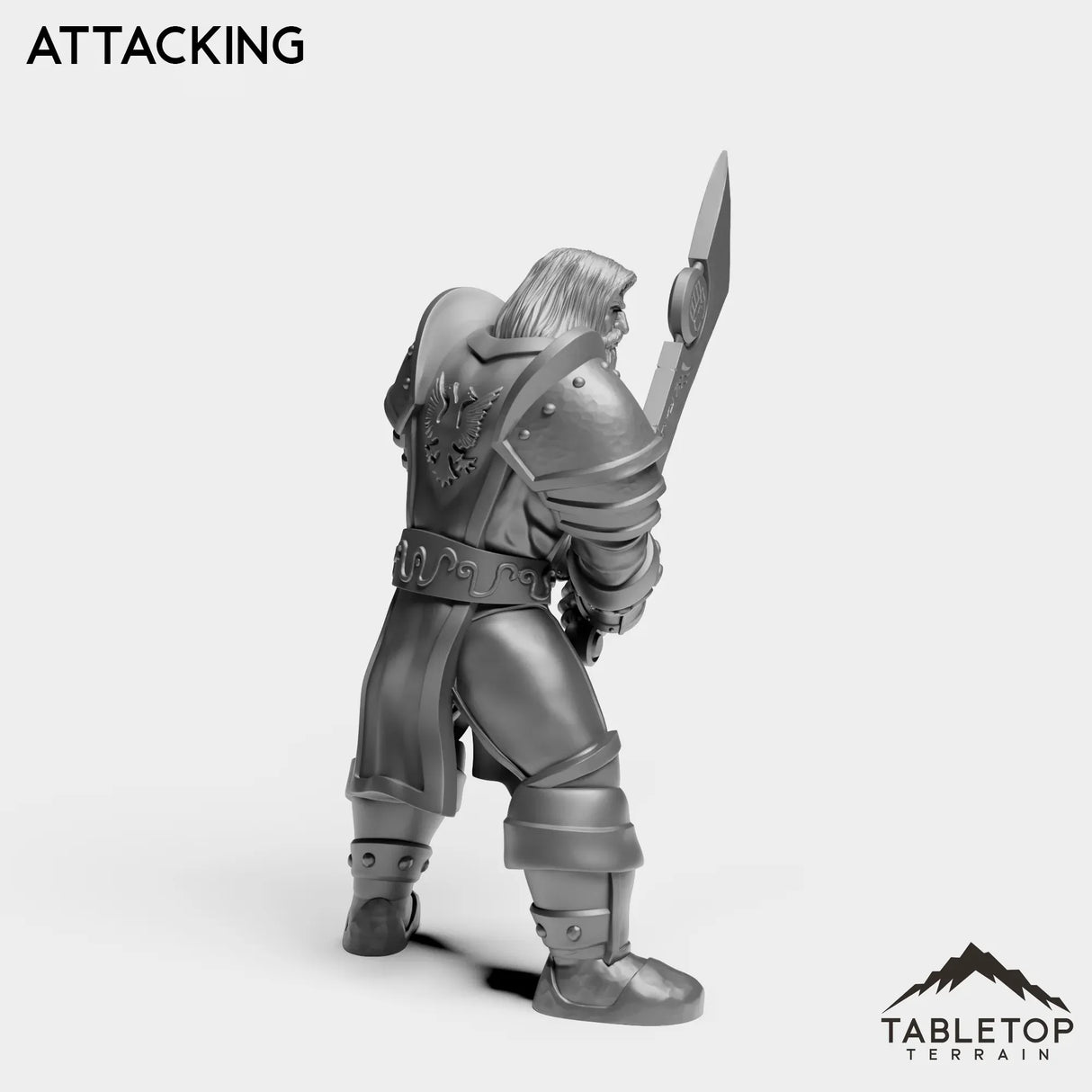 Tabletop Terrain Miniature Silver Paladin Highlord