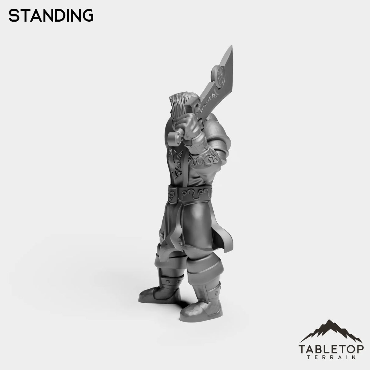 Tabletop Terrain Miniature Silver Paladin Highlord