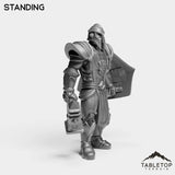 Tabletop Terrain Miniature Silver Paladin Knight
