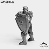 Tabletop Terrain Miniature Silver Paladin Knight