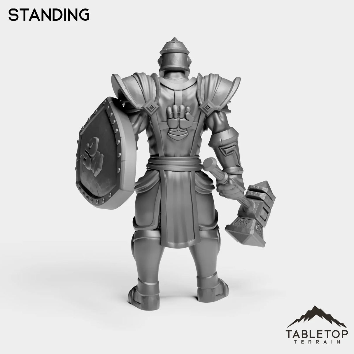 Tabletop Terrain Miniature Silver Paladin Knight