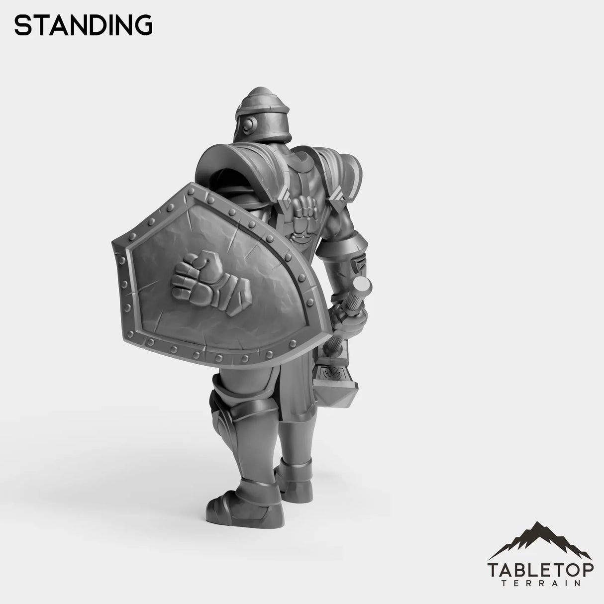 Tabletop Terrain Miniature Silver Paladin Knight