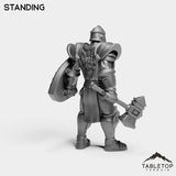 Tabletop Terrain Miniature Silver Paladin Knight