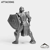 Tabletop Terrain Miniature Silver Paladin Knight Female